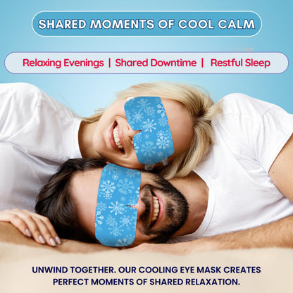 Self-Cooling Eye Mask, Cold Compress Gel Mask For Puffy & Tired Eyes, Pack of 5 (Menthol Freshness)