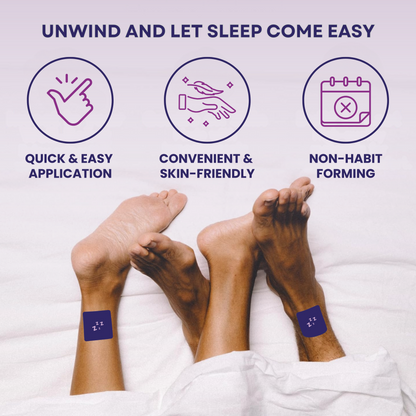 Sleep Patches For Adults, Plant-Based Melatonin 5mg For Deep Sleep & Stress Relief, 8-Hour Sleep Aid (30 Patches)